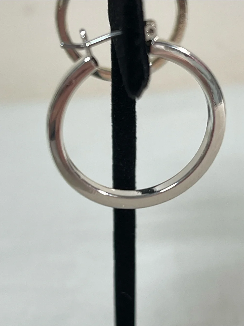 Napier Silver Polished Hoop Earrings
